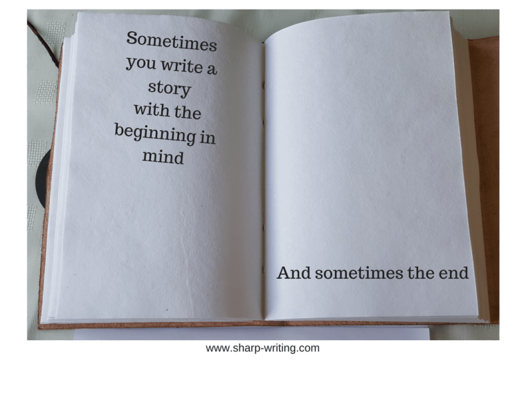 sometimes you plan a story based on the beginning and sometimes the end