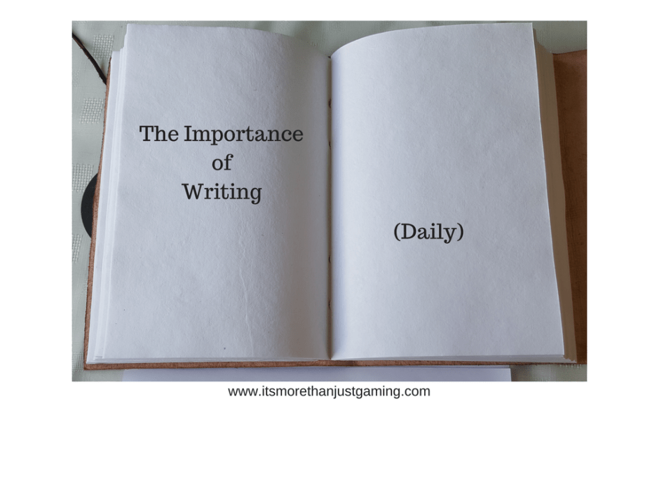 The importance of writing daily